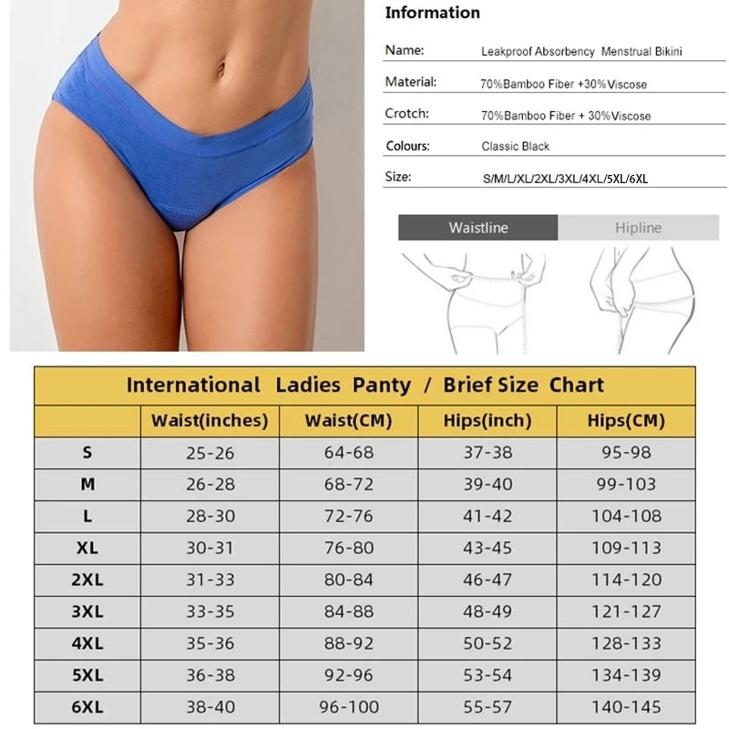 4-Layer Leakproof Menstrual Period Panties Fast Absorbent Underwear